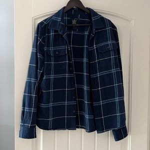 Mens flannel plaid button down